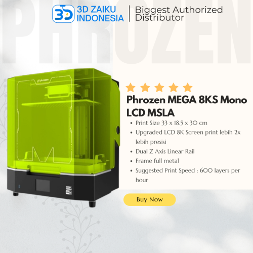 NEW Phrozen MEGA 8KS Mono LCD MSLA Resin Large 3D Printer High Speed